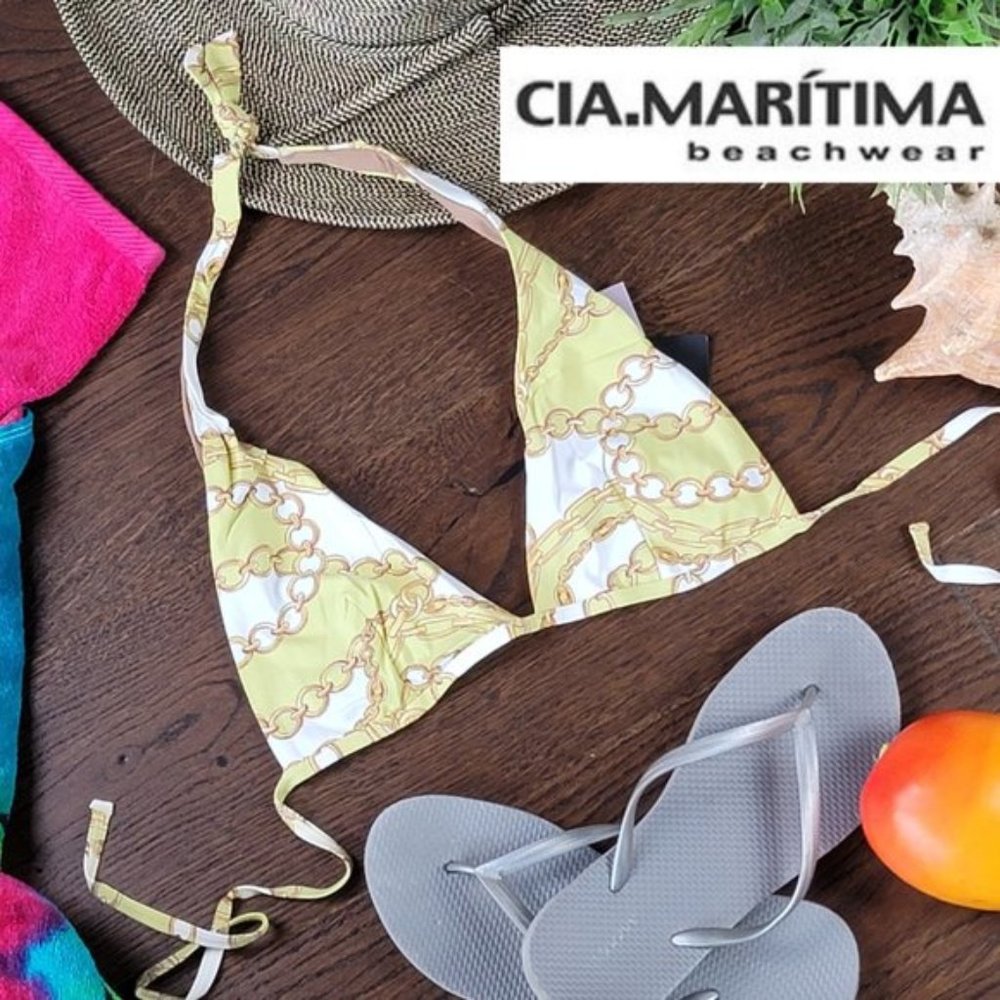 NWT! Cia. Marítima Bikini Top Triangle